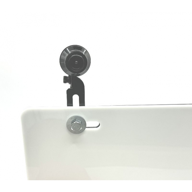 後鏡頭 車牌 伸縮支架 烤漆黑色